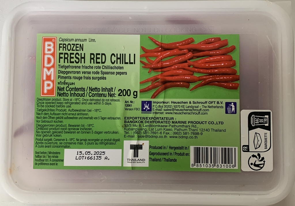 BDMP Piments Surgelés 200GR