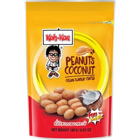 [825-40] KOH-KAE Cacahuètes Aromatisées A La Crème De Coco 180GR