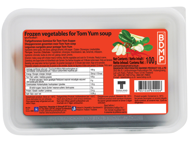 BDMP Légumes Pour Soupe Tom Yum 100GR