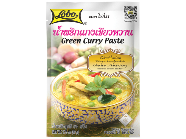[16809] LOBO Pâte De Curry Vert 50GR