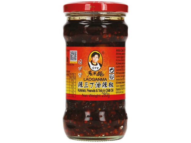 [8124] LAO GAN MA Huile Piment Chou-Rave Cacahuète & Tofu 280GR