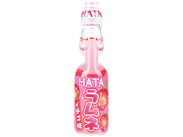 Hata Kosen Boissons Ramune Fraise  200 ML 