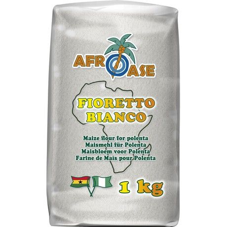 [7886] AFROASE Farine de Maïs Blanc Fioretto 1 KG 