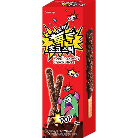 SUNYOUNG Batôns Chocolat Popping Candy 54GR