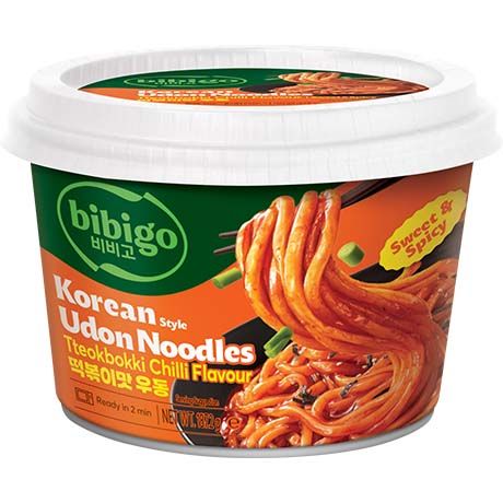 BIBIGO Nouilles Udon Topokki Chili Coréenne 187,2GR