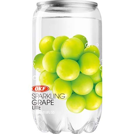 [3744-02] OKF  Boisson Gazeuse au Raisin Canette 350 ML