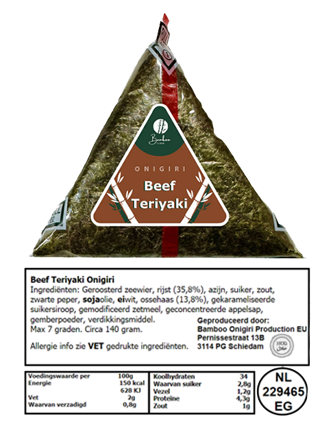 [T001BT] BAMBOO Onigiri Boeuf Teriyaki 140GR