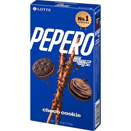 [615-04] LOTTE PEPERO Biscuit Au Chocolat Cookie 32GR