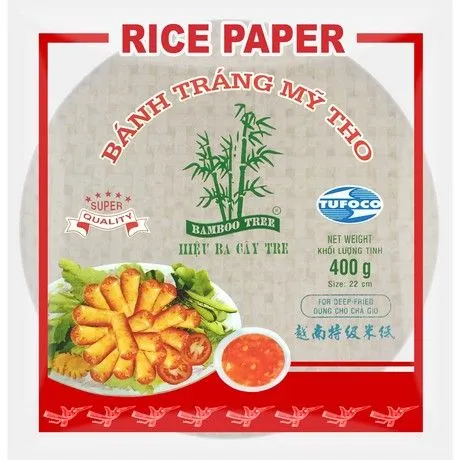 BAMBOO TREE Feuille De Riz 22CM (Friture) 400GR 