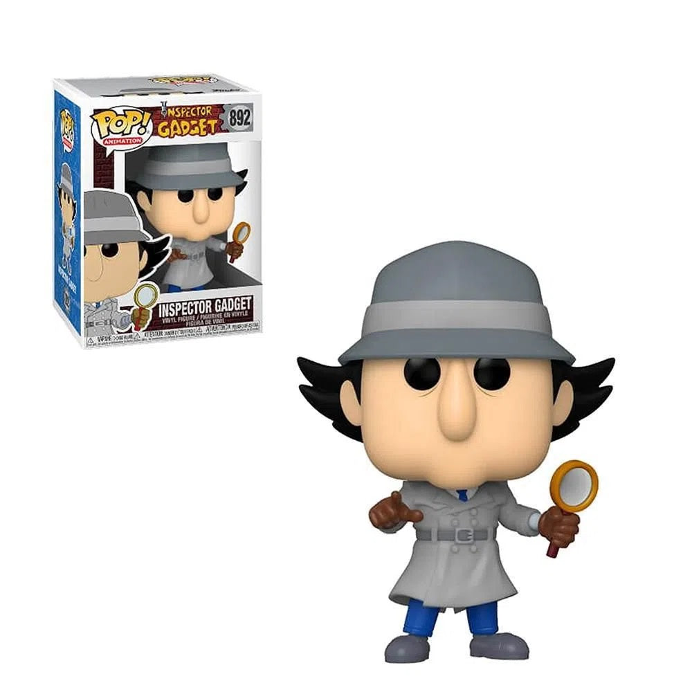 Funko Pop Inspector Gadget with magnifying glass, reference 49268, number 892, original, toys, boys, girls, gifts, collector, figures, dolls, shop, with box officially licensed