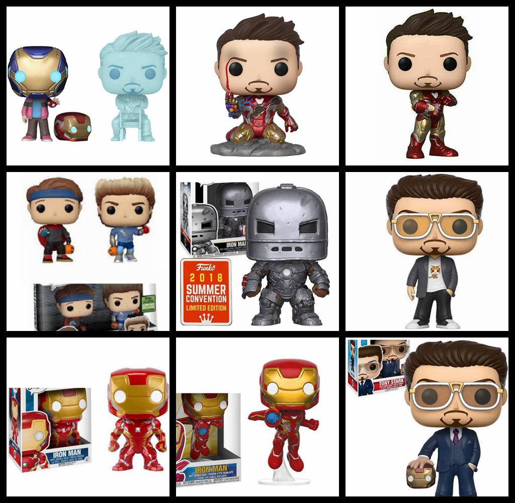 Funko POP Marvel Avengers 9 Styles Iron Man 580# Tony Stark Morgan Stark 225# 2# 338# 226# 529# 126# 285# Toy ACTION Toy FIGURES