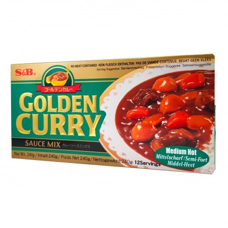 S&B Golden Curry Piquant Moyen 220GR