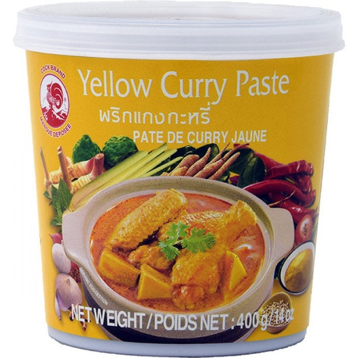 [5124] COCK BRAND Pâte De Curry Jaune 400GR