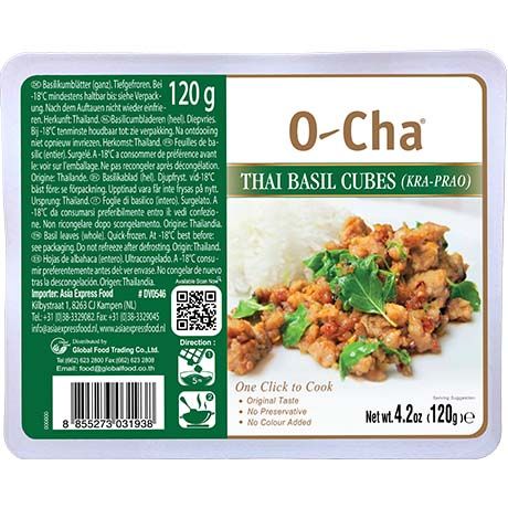 [DV0546] O-CHA Cubes Basilic Thaï (Kra-Prao) 120GR