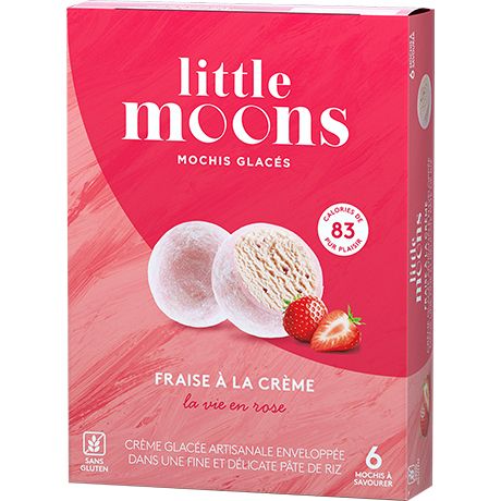 [DV7725-11 46834] LITTLE MOONS Mochi Glacé A La Fraise 192GR