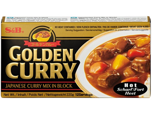 [5775-1 50245] S&B Golden Curry Piquant Fort 220GR