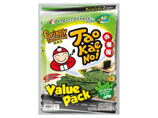 [6489-2 50222] TAOKAENOI Algues Croustillantes Original 59 G 