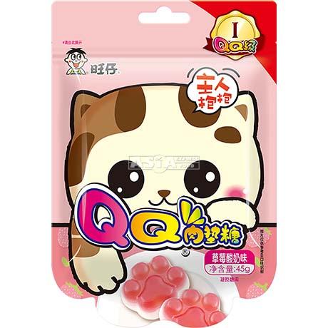 [801-01] WANT WANT Bonbons De Yaourt A La Fraise Cat's Claw 45GR