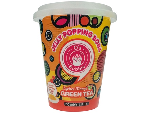 [12876] O'S BUBBLE Boisson Boba Litchi & Mangue 350ML