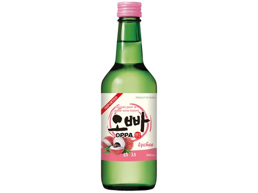 [9575] OPPA Soju Litchi 12% ALC. 360ML