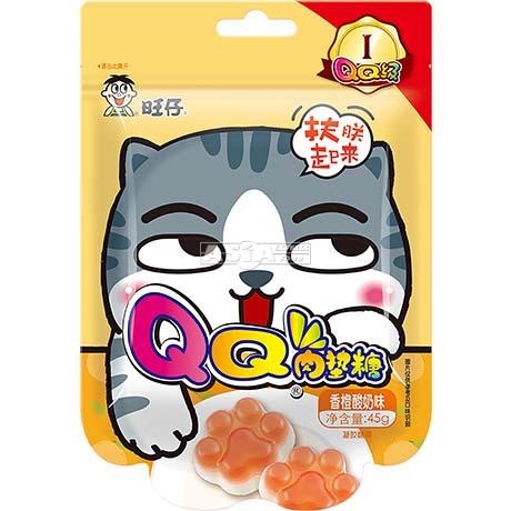 [801-02] WANT WANT Bonbons De Yaourt A L'Orange Cat's Claw 45GR 