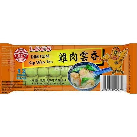 [DV1429] LEE'S FOOD PRODUCTS Wan Tan Poulet 12 Pièces 190GR