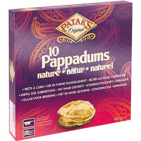 [6420] Patak's Papadums nature 15cm 100g