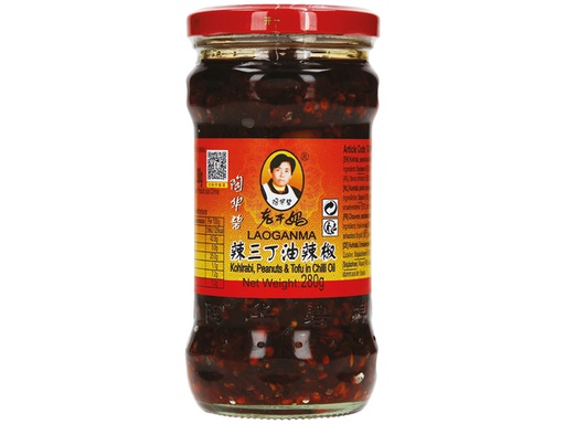 [8124] LAO GAN MA Huile Piment Chou-Rave Cacahuète & Tofu 280GR